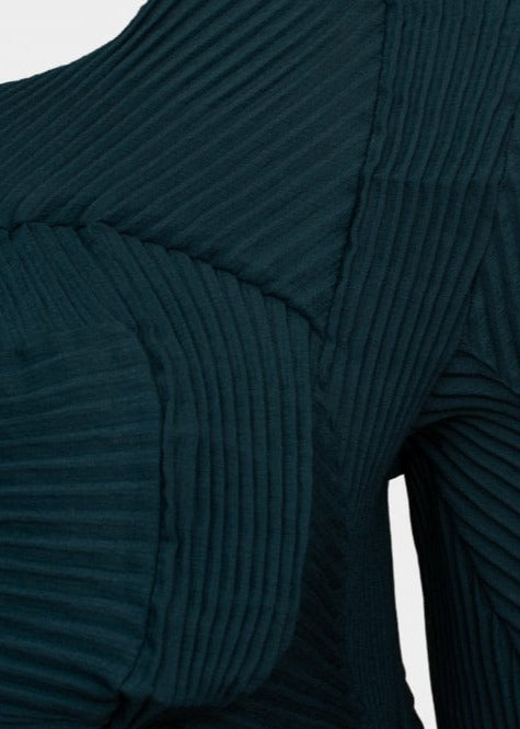 Lucky petrol oragami pleated top
