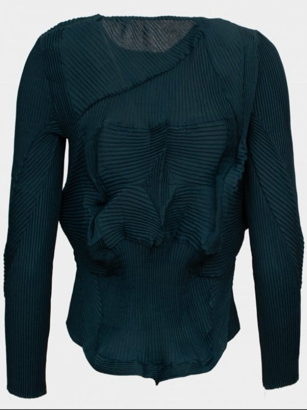 Lucky petrol oragami pleated top