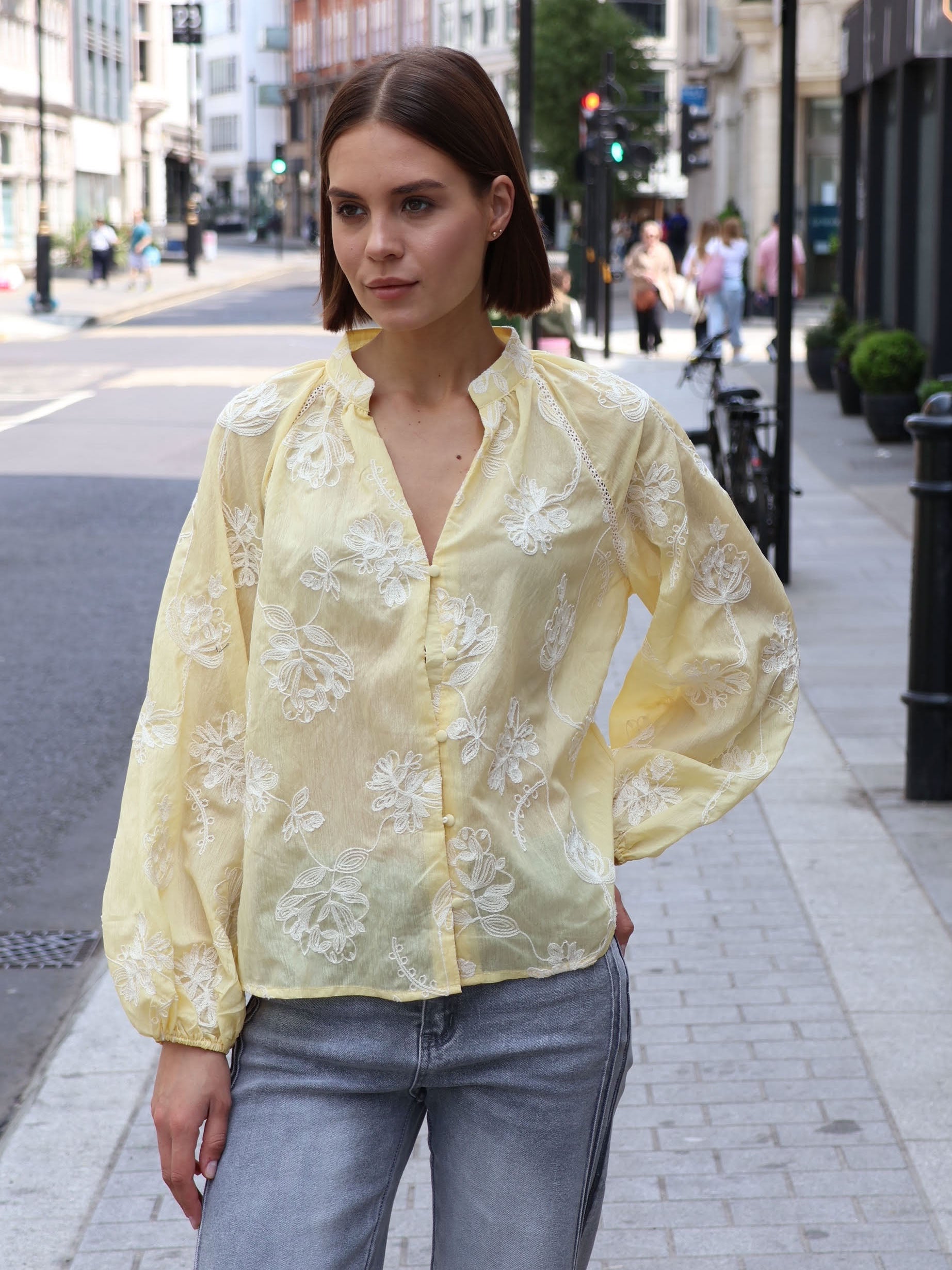 Apple - Embroidered blouse
