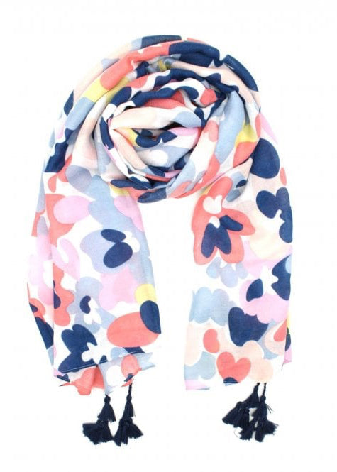 Flowered Soft touch print scarf